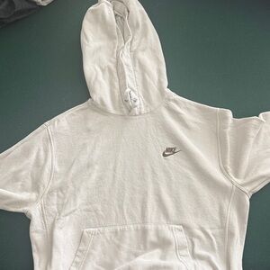 Nike Club Fleece Hoodie – white – Size Small – gently used